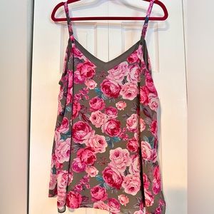 Torrid multi color floral cami